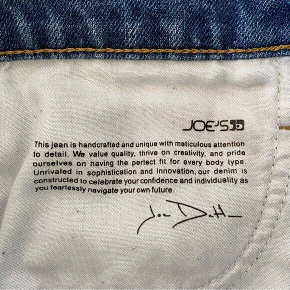 Joe’s Jeans The Blake High Rise Wide Leg Crop Jeans Raw Edge Hem Size 26 - Picture 7 of 10